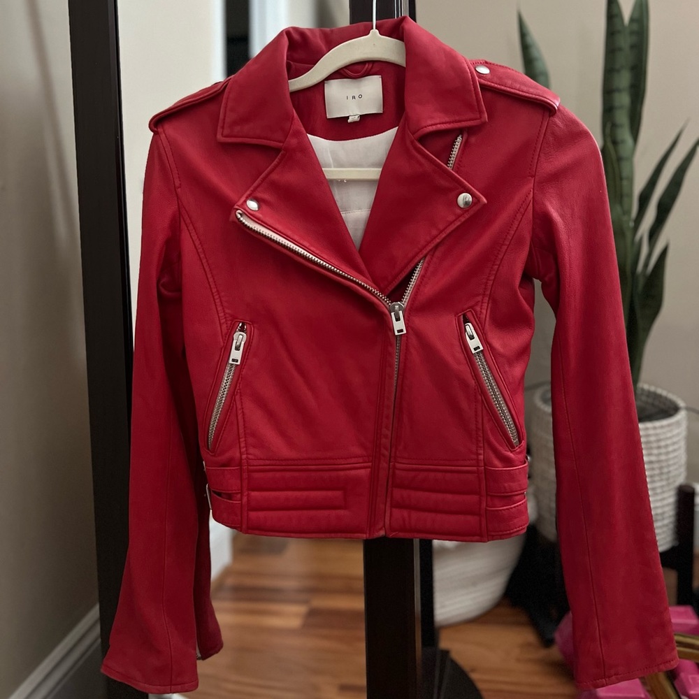 IRO leather jacket good condition size 34